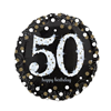 Folieballon birthday sparkling 50 (73cm)